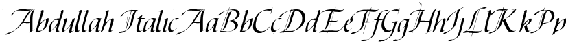 Abdullah font download