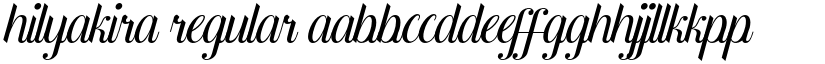 hilyakira font download