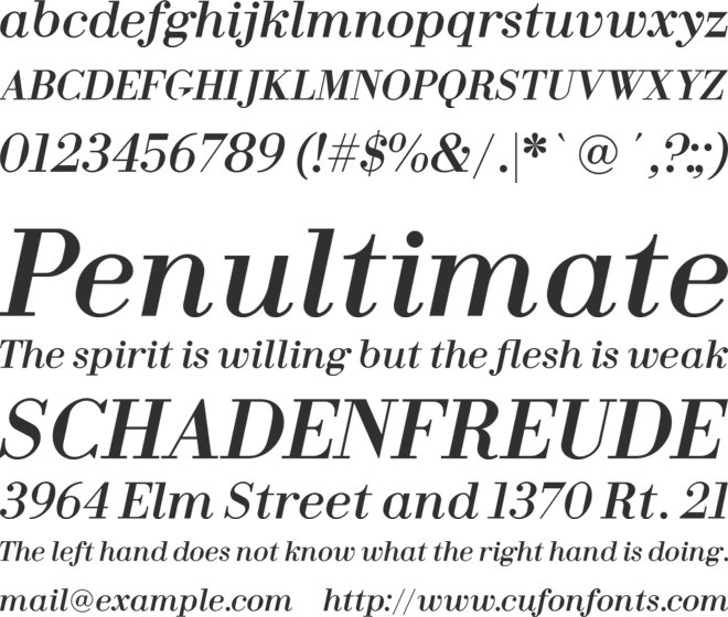 Fin Serif Display font preview