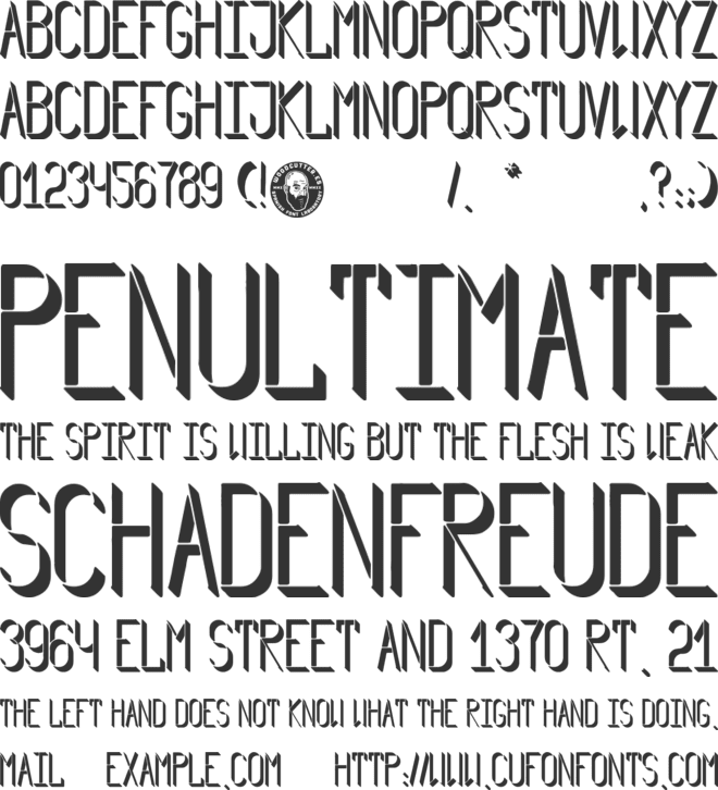 Glamour Streets font preview