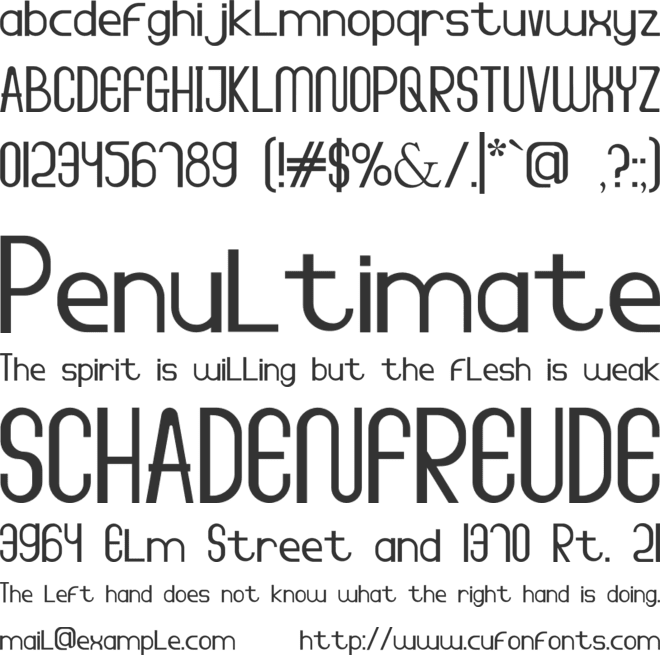 Dunchan font preview