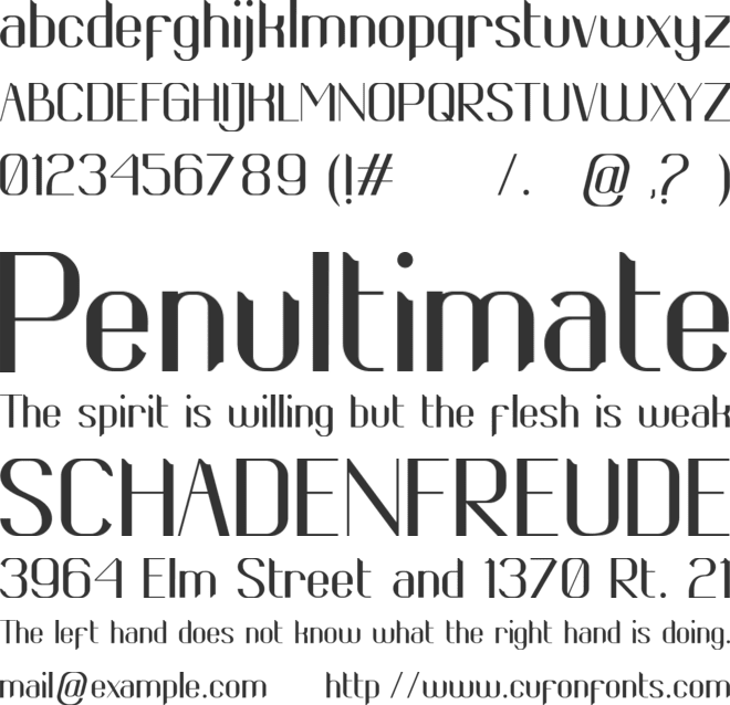 Luvenia font preview