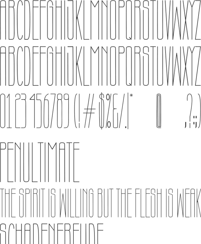 Marvelos font preview