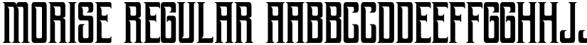 morise Regular font