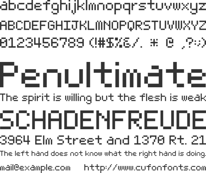 Bit Light 10 font preview