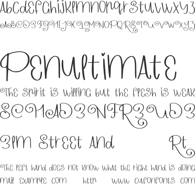 Rasa Italia font preview