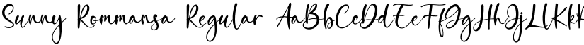 Sunny Rommansa Regular font