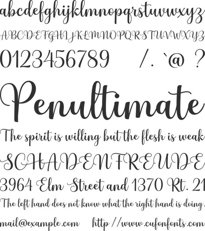 HeyMagnolia font preview