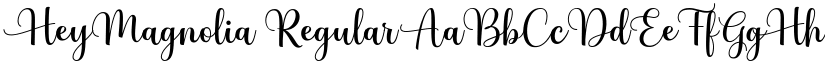 HeyMagnolia Regular font
