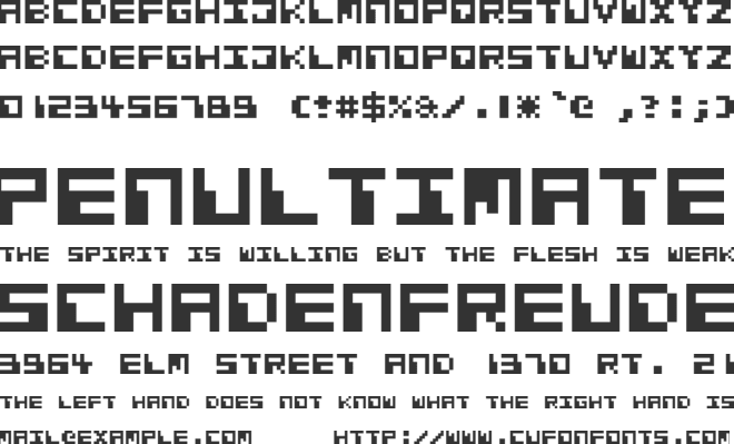 Cosmic Alien font preview