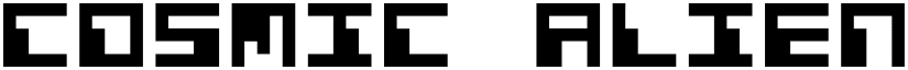 Cosmic Alien font