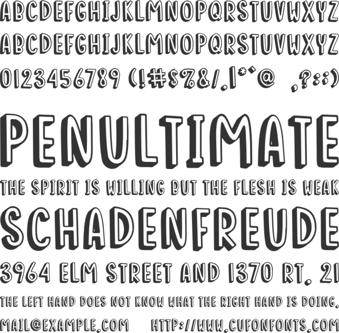 Roose Sally font preview