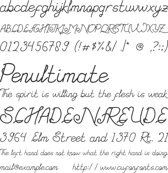 bhaqhoo font preview