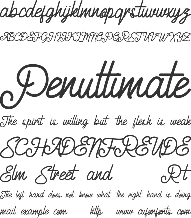 Bareta Free font preview