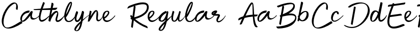 Cathlyne Regular font