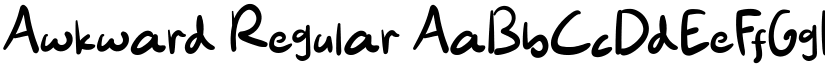 Awkward Regular font
