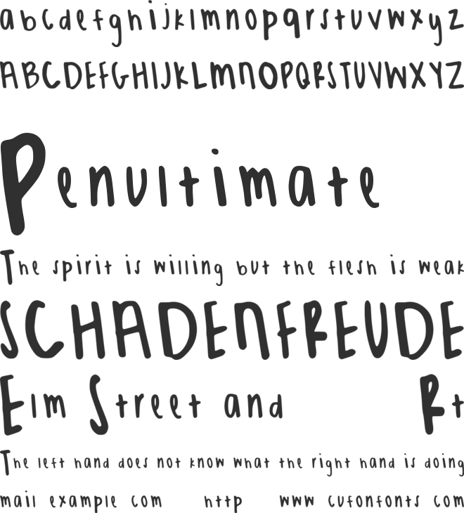 Simple Sass font preview