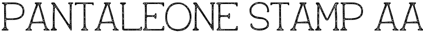 Pantaleone Stamp font