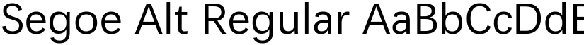 Segoe Alt Regular font