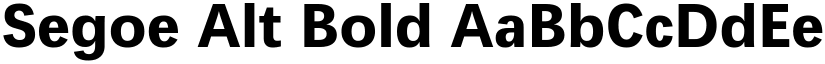 Segoe Alt Bold font