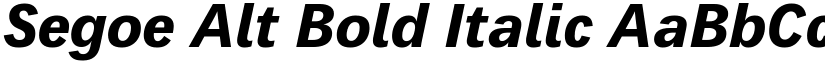 Segoe Alt Bold Italic font