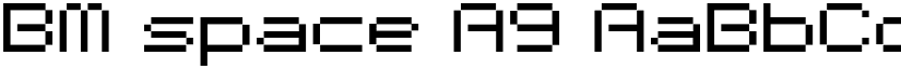 BM space A9 font