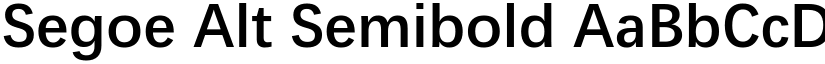 Segoe Alt Semibold font