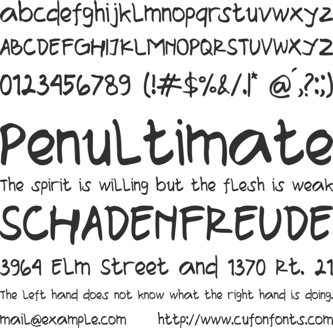 Aylea font preview