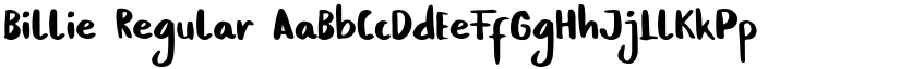 Billie Regular font
