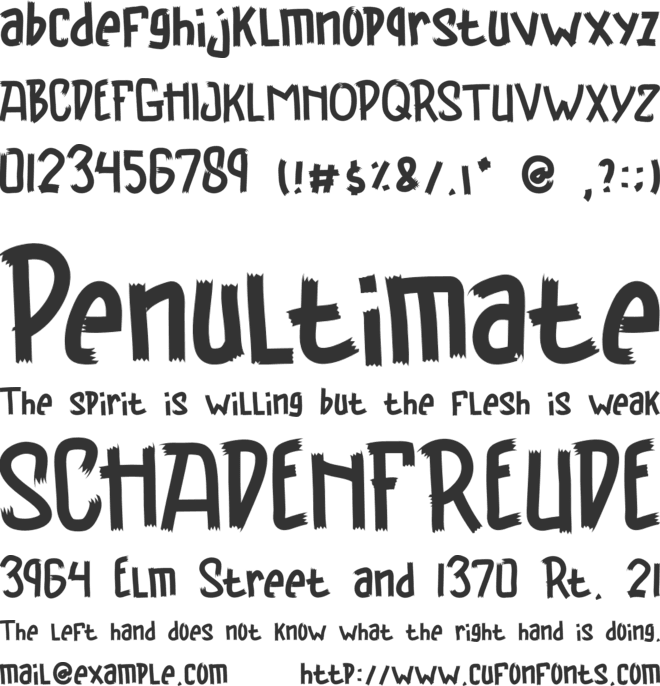Brayden font preview