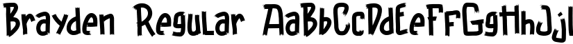 Brayden Regular font