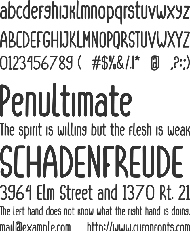 Dinkebilo font preview