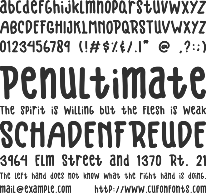 Stephie font preview