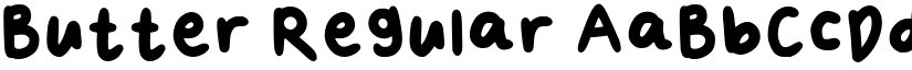 Butter Regular font