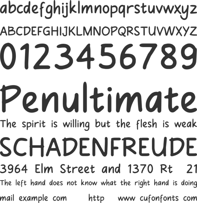 Comicbon font preview