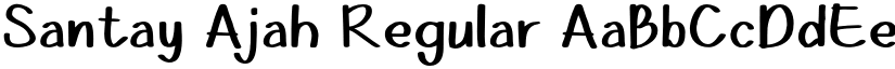Santay Ajah Regular font