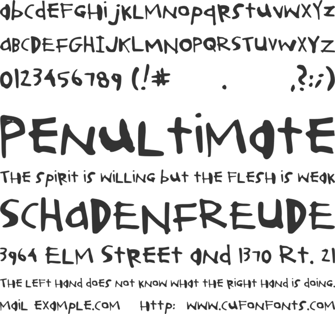 Operation Kapow font preview