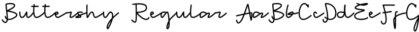 Buttershy Regular font