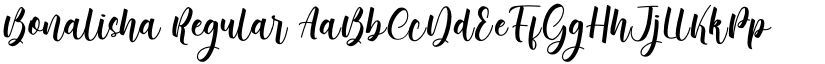 Bonalisha Regular font