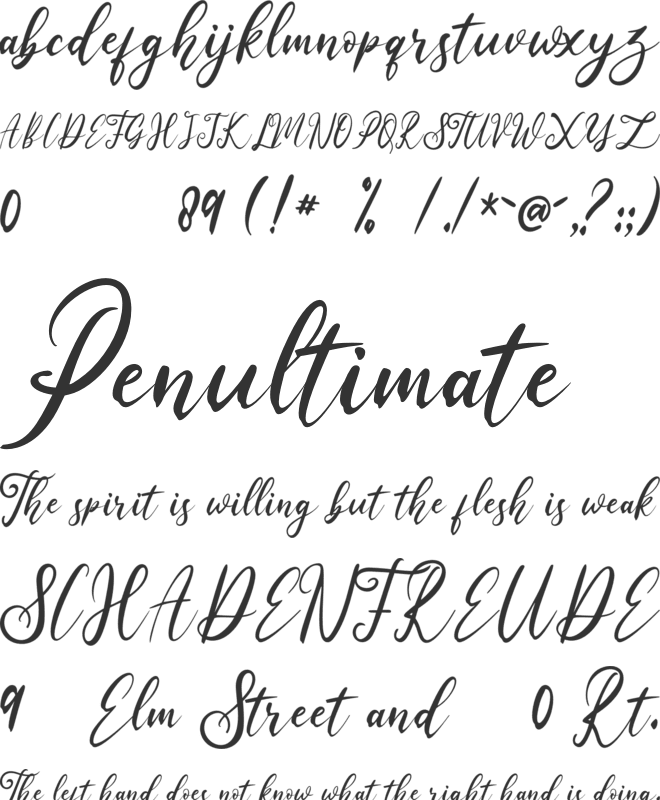 AustriaMemories font preview