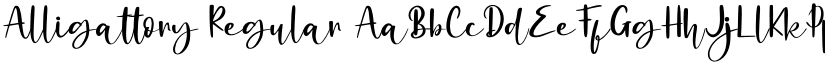 Alligattory Regular font