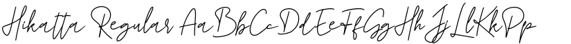 Hikatta Regular font