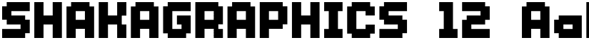 SHAKAGRAPHICS 12 font