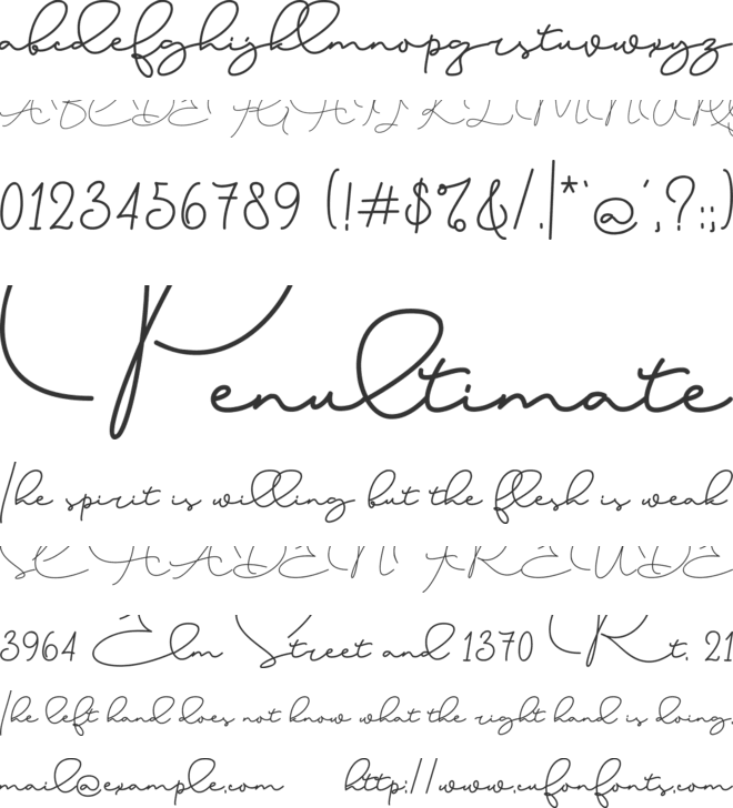 Emmanuela Saragih font preview