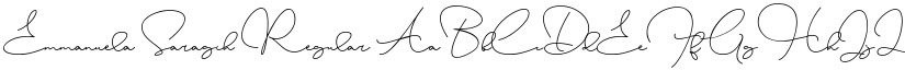 Emmanuela Saragih Regular font