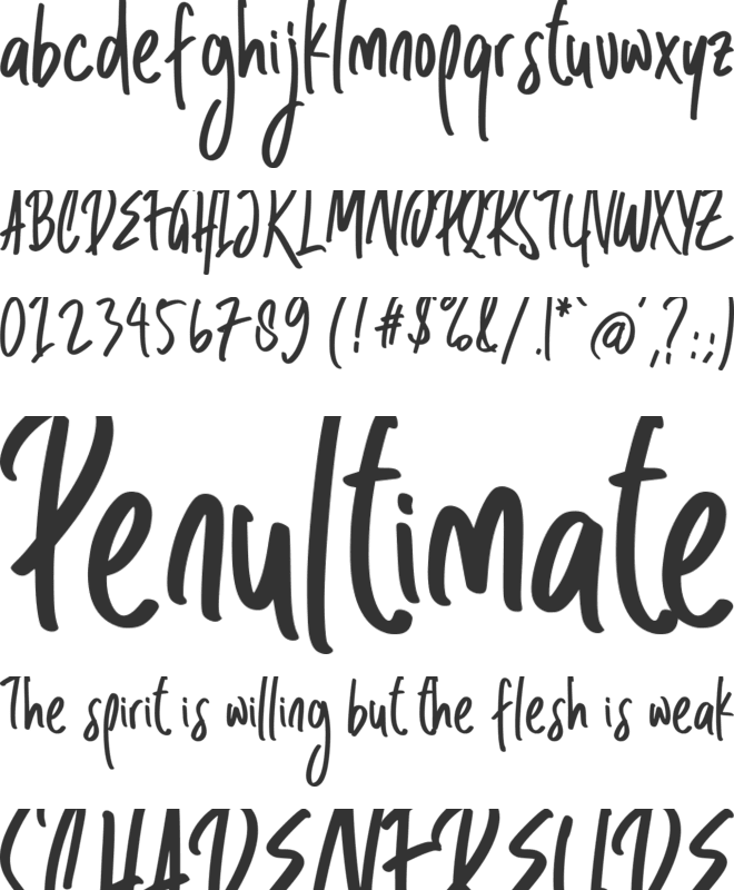 Diversity font preview