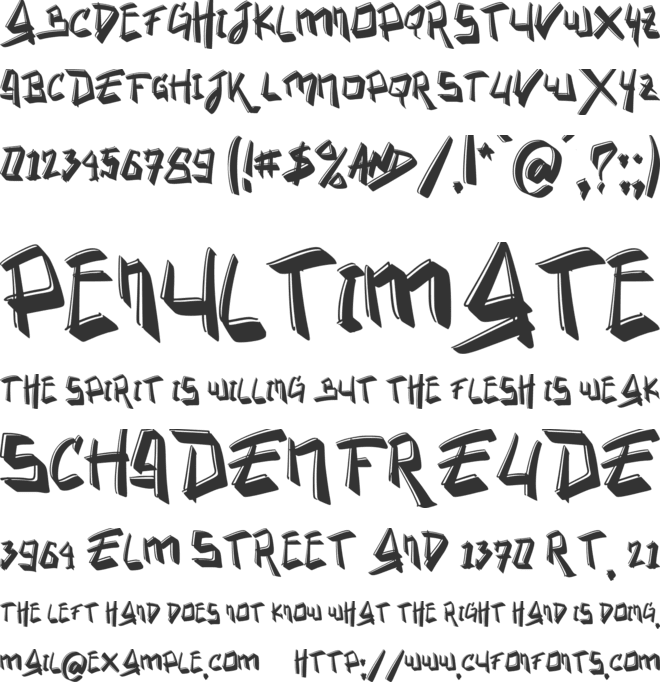 Chicago Rockers font preview