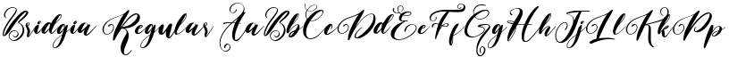 Bridgia Regular font