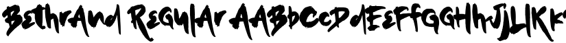 Bethrand Regular font