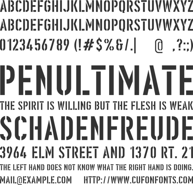 Ombudsman Alternate font preview